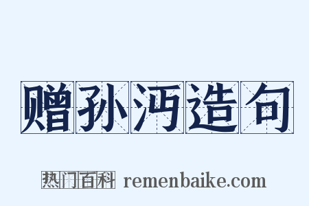 赠孙沔造句是什么意思的图片